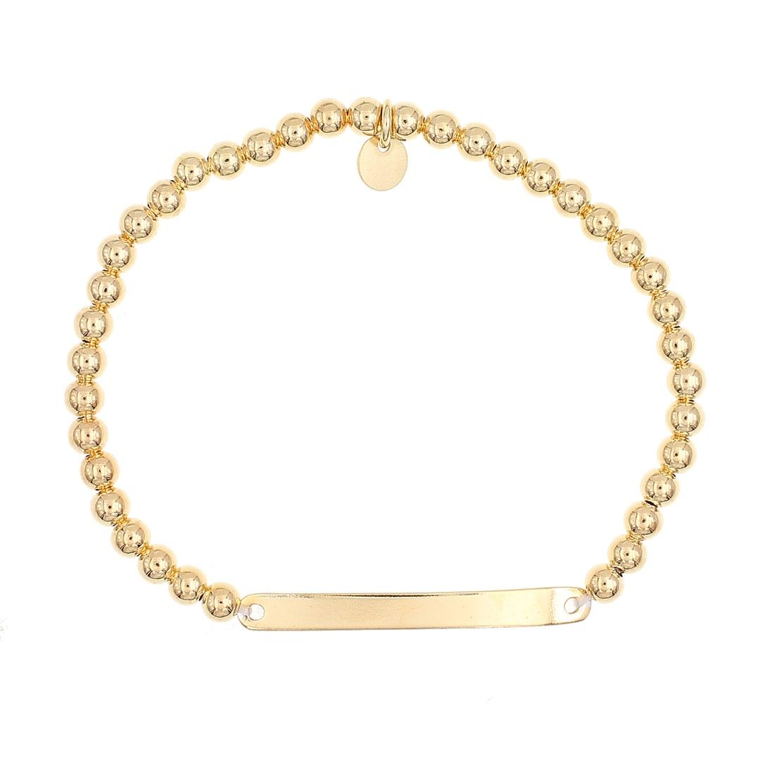 Silvex | B2001503 | BRACCIALI PALLINA TARGA ELASTICO PIASTRINA MILITARE