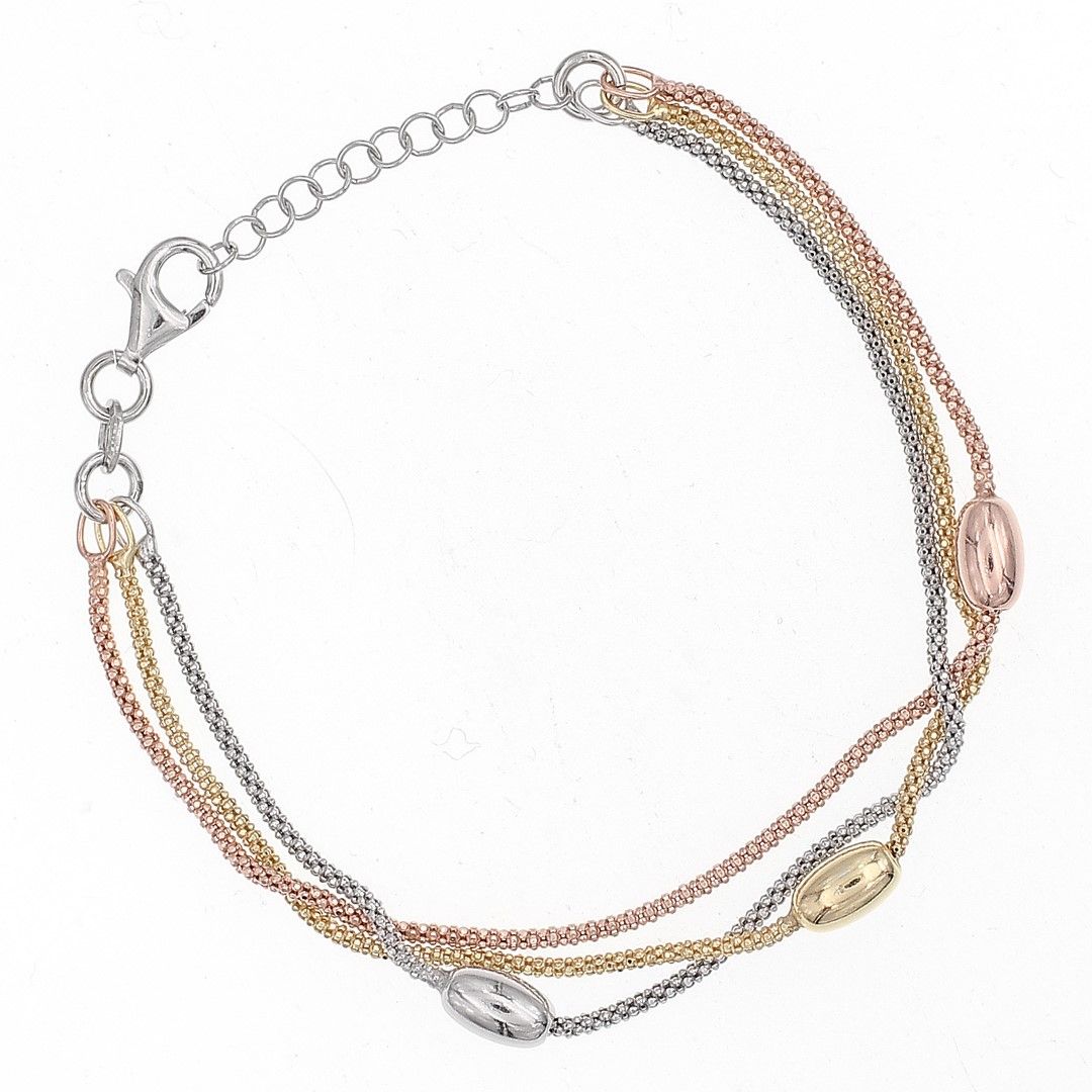 Silvex | B2102624 | BRACCIALI PALLINA OVALE MULTIFILO