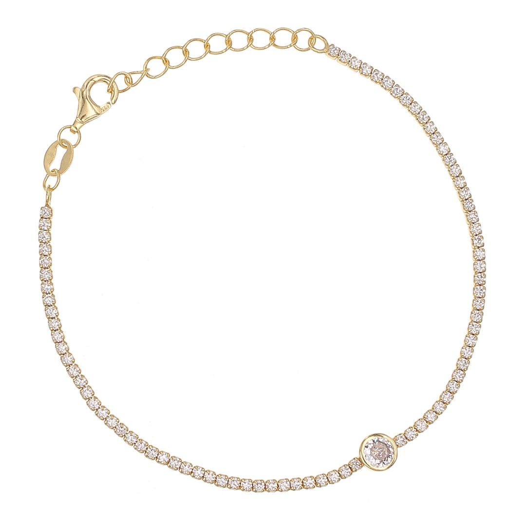 Silvex | B2300928 | BRACCIALI IMPORT TENNIS PUNTI LUCE