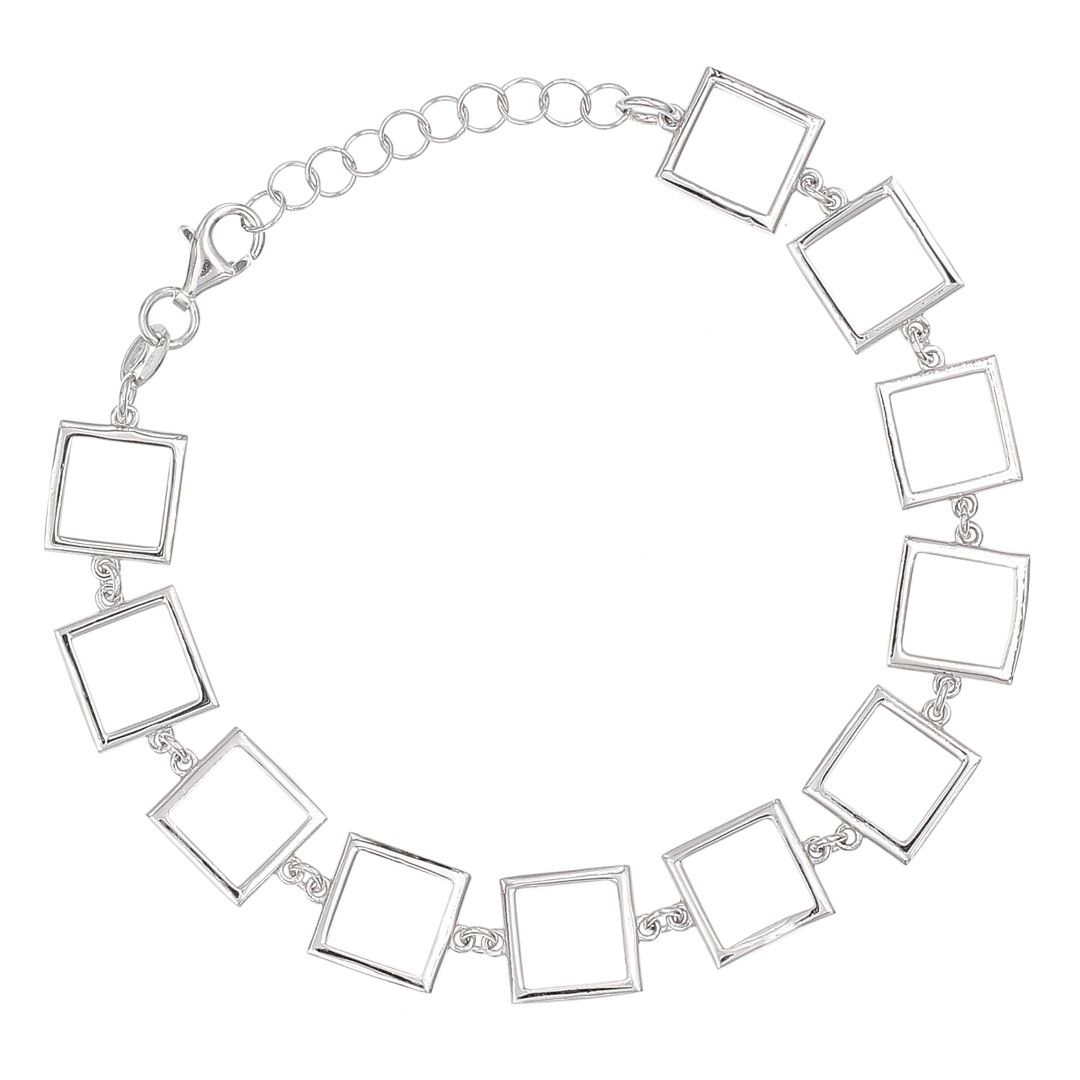 Silvex | B2301841 | BRACCIALI GEOMETRICO QUADRATO