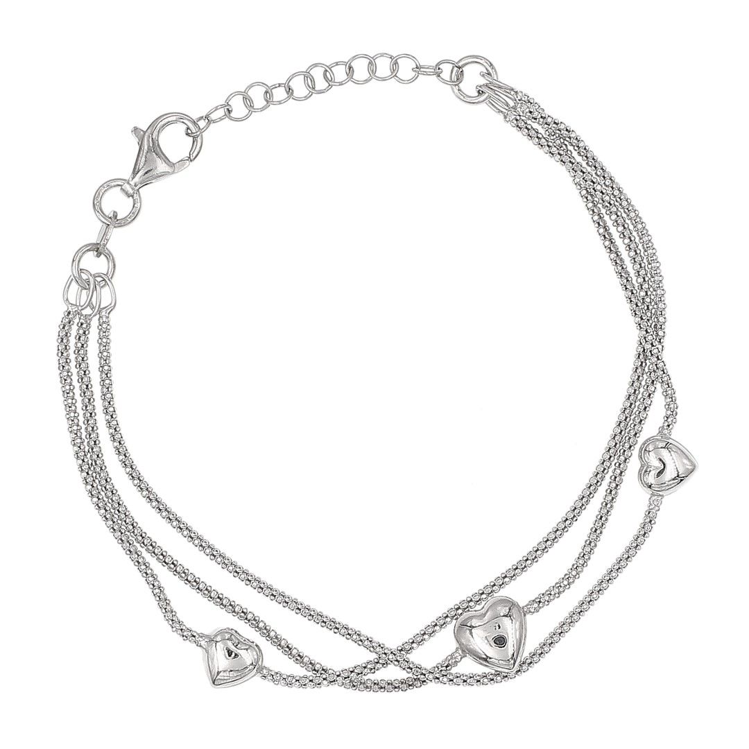 Silvex | B2400341 | BRACCIALI CUORE MULTIFILO
