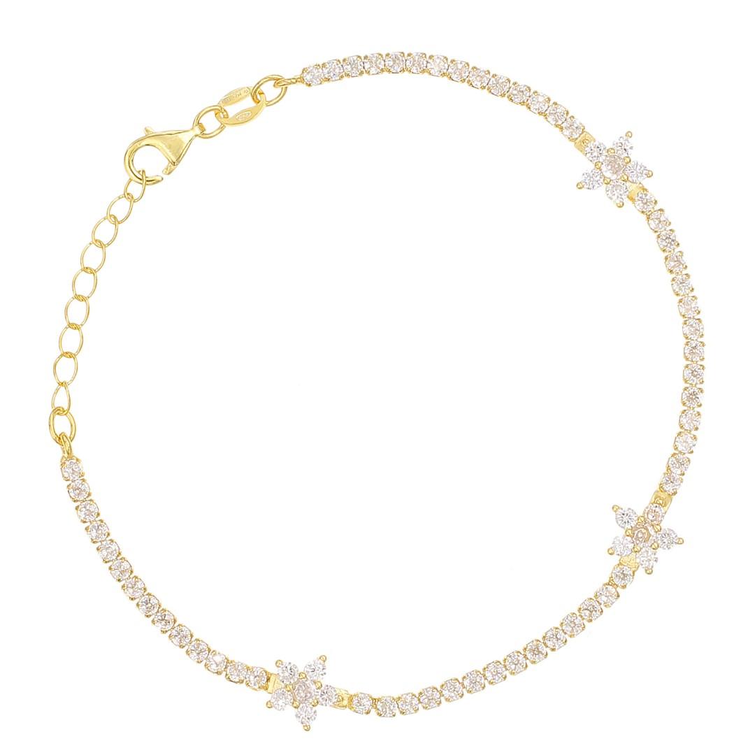 Silvex | B2600182 | BRACCIALI FIORE STELLA TENNIS