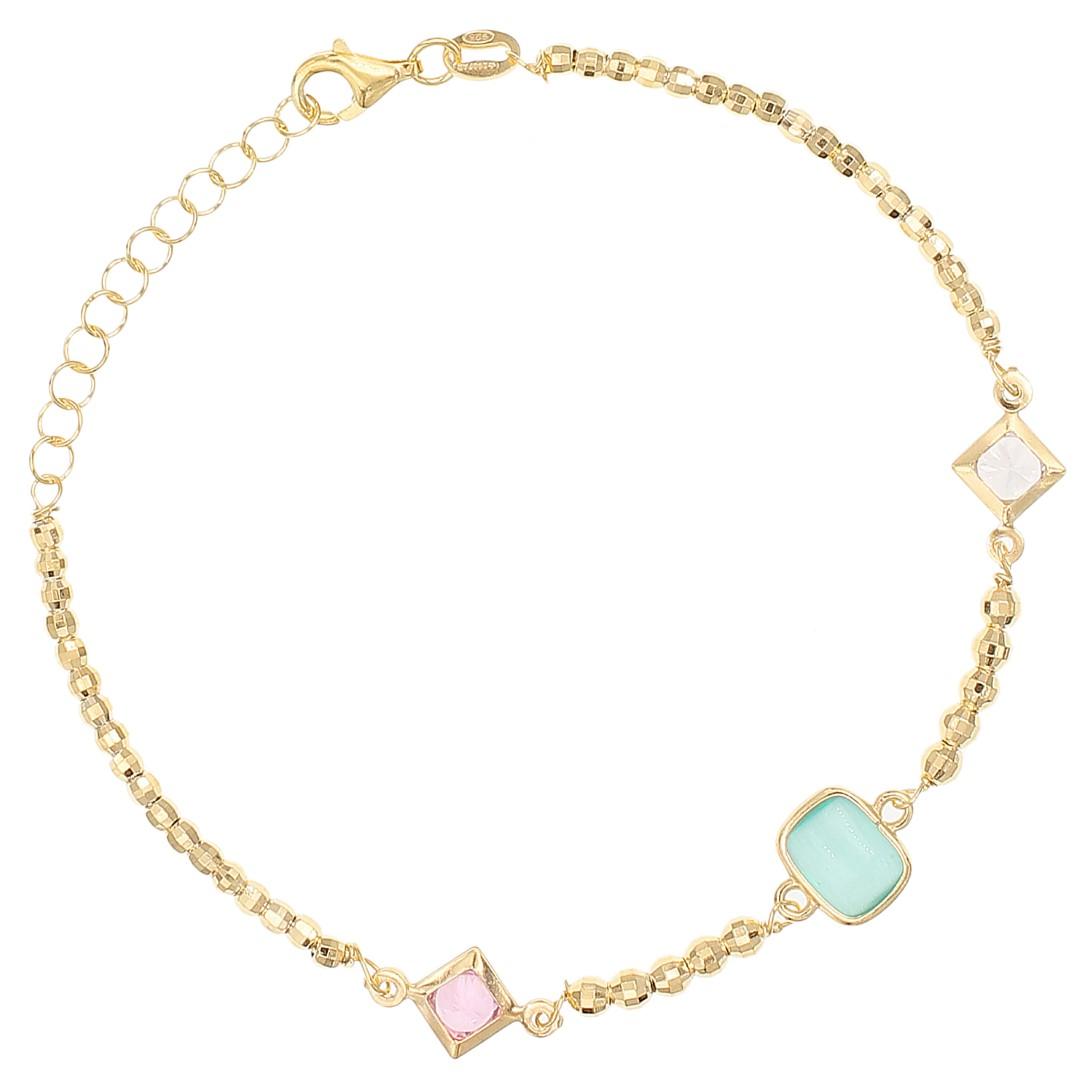 Silvex | B2600328 | BRACCIALI PALLINA QUADRATO
