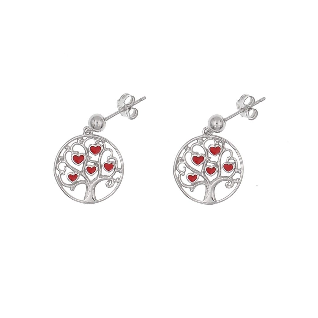 Silvex | E1801983 | ORECCHINI ALBERO DELLA VITA CUORE