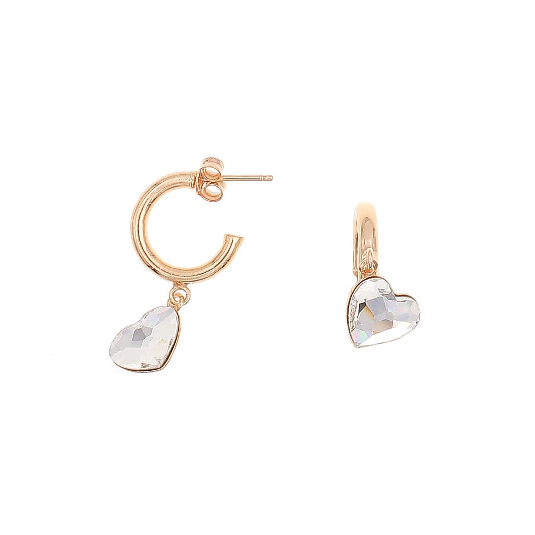 Silvex | E2001426 | ORECCHINI CUORE CREOLA