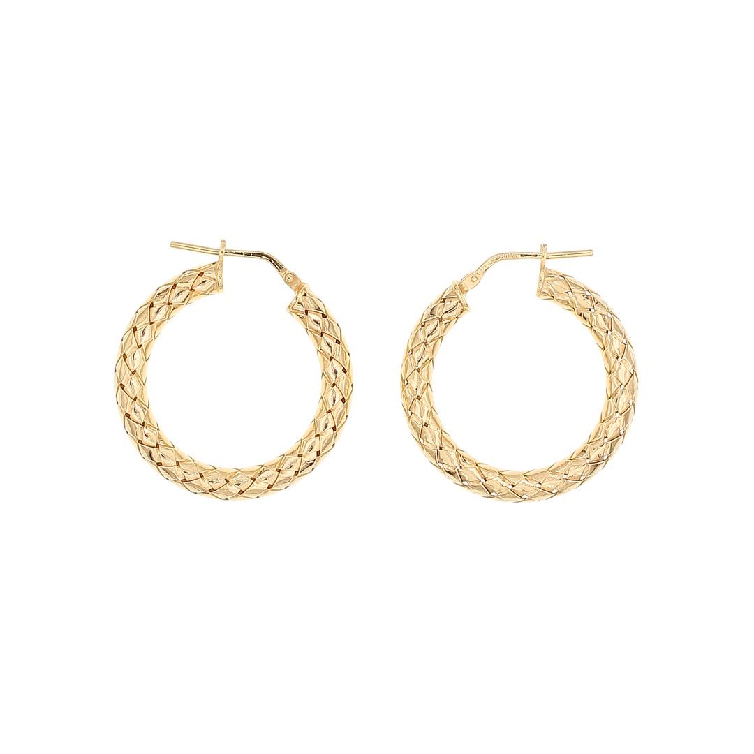 Silvex | E2101127 | ORECCHINI INTRECCIATO CREOLA