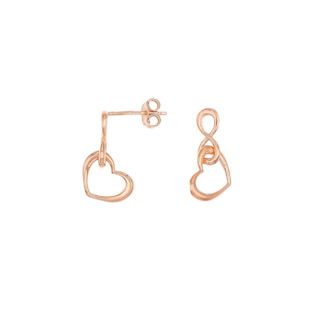 Silvex | E2101601 | EARRINGS HEART INFINITY