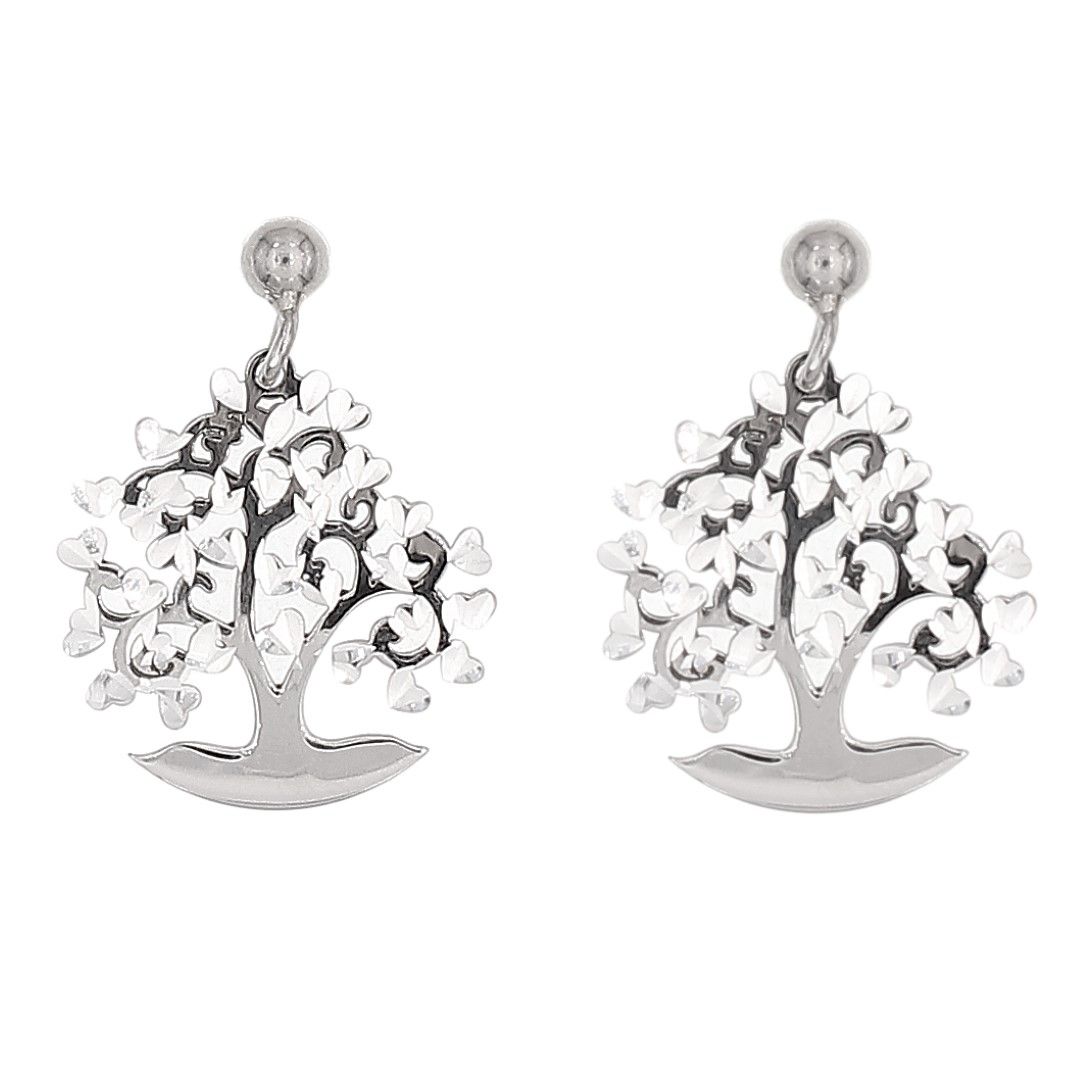 Silvex | E2101606 | ORECCHINI ALBERO DELLA VITA CUORE