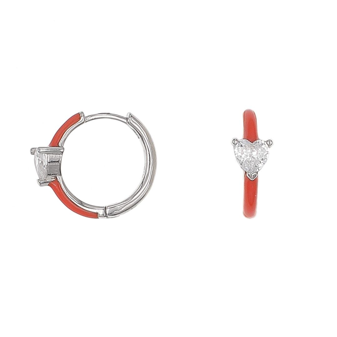 Silvex | E2300860 | ORECCHINI IMPORT CUORE SCATTINO