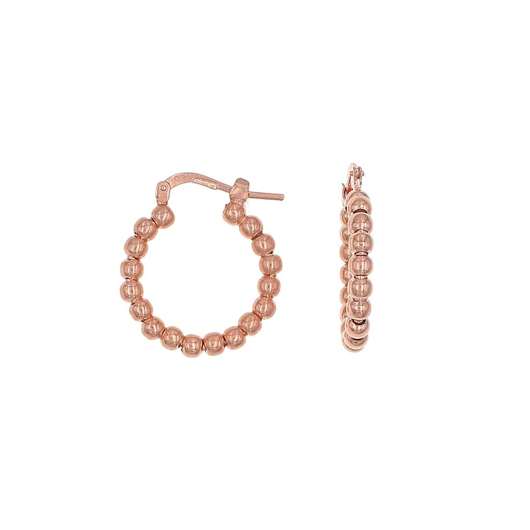 Silvex | E2301025 | EARRINGS BEAD HOOP