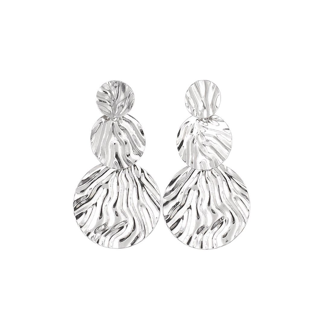 Silvex | E2301775 | EARRINGS GEOMETRIC ROUND