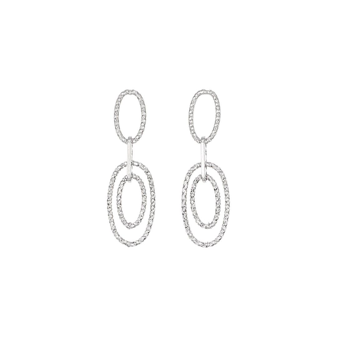 Silvex | E2301927 | ORECCHINI GEOMETRICO LINK OVALE