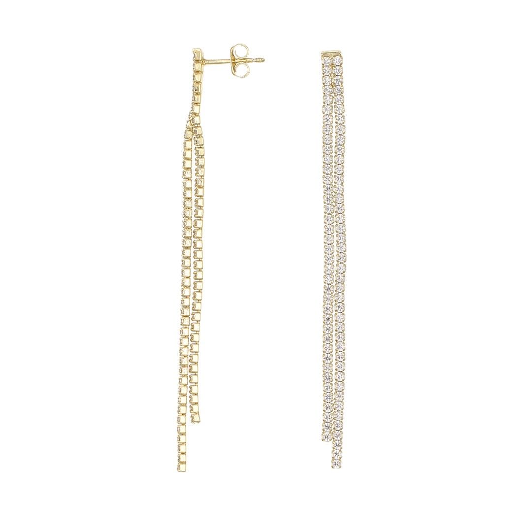 Silvex | E2400642 | ORECCHINI IMPORT TENNIS MULTIFILO