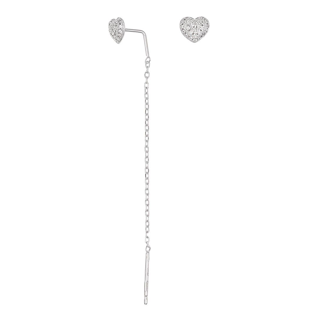 Silvex | E2501002 | ORECCHINI IMPORT CUORE SALISCENDI