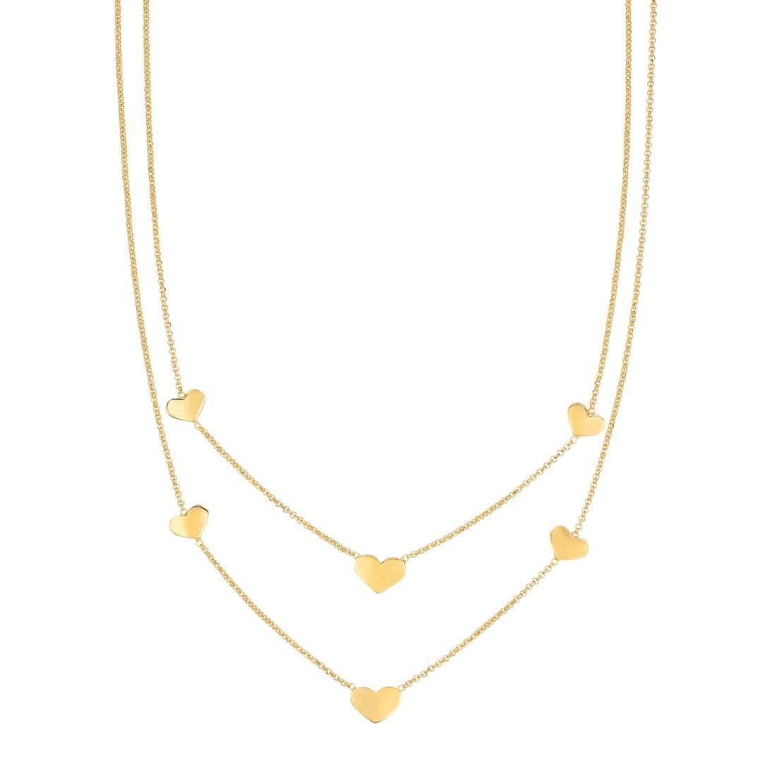 Silvex | N1603190 | NECKLACES HEART MULTI-STRAND