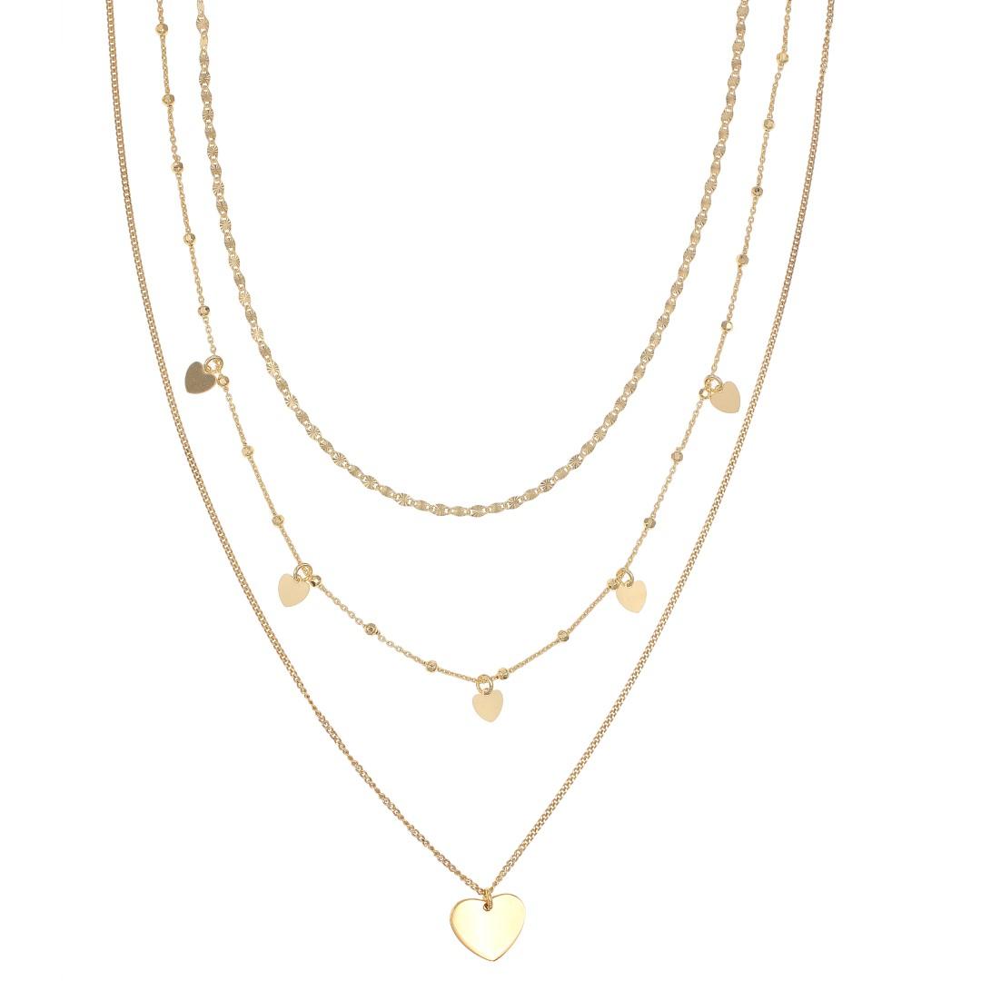 Silvex | N1703857 | NECKLACES HEART MULTI-STRAND SINGLE