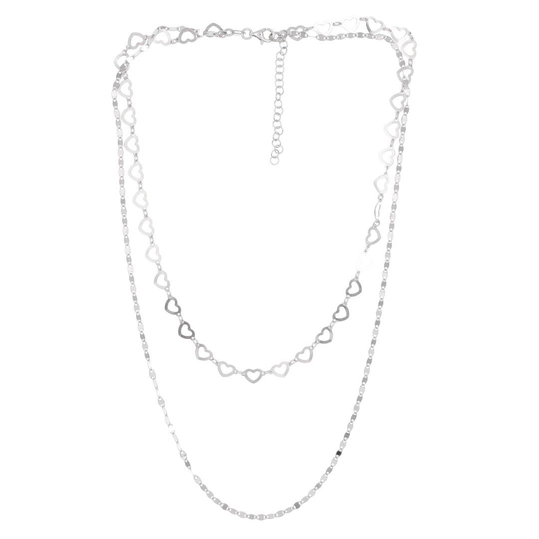 Silvex | N1902049 | NECKLACES HEART MULTI-STRAND