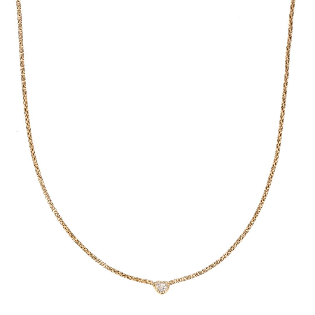 Silvex | N2301100 | NECKLACES HEART SINGLE STONE