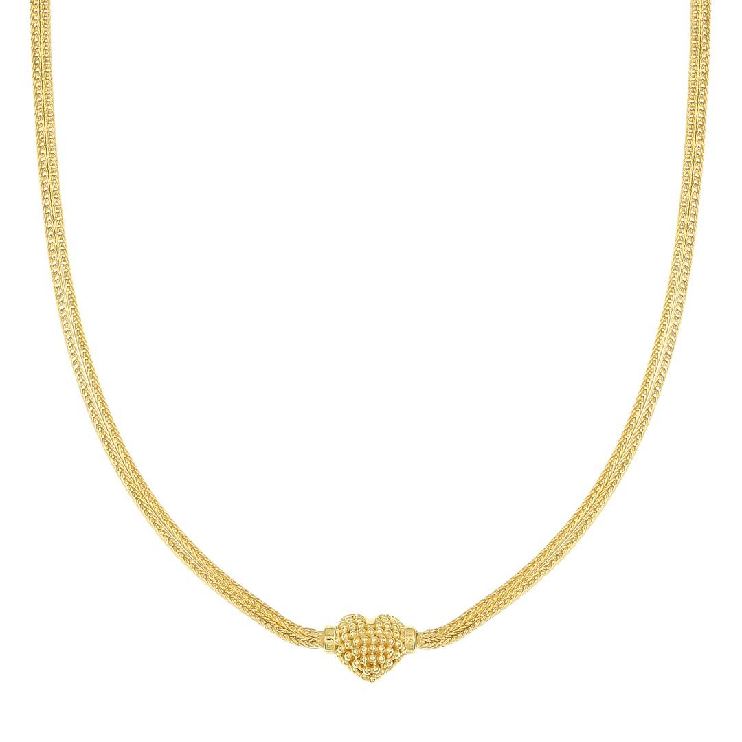 Silvex | N2402600 | NECKLACES HEART MULTI-STRAND MESH