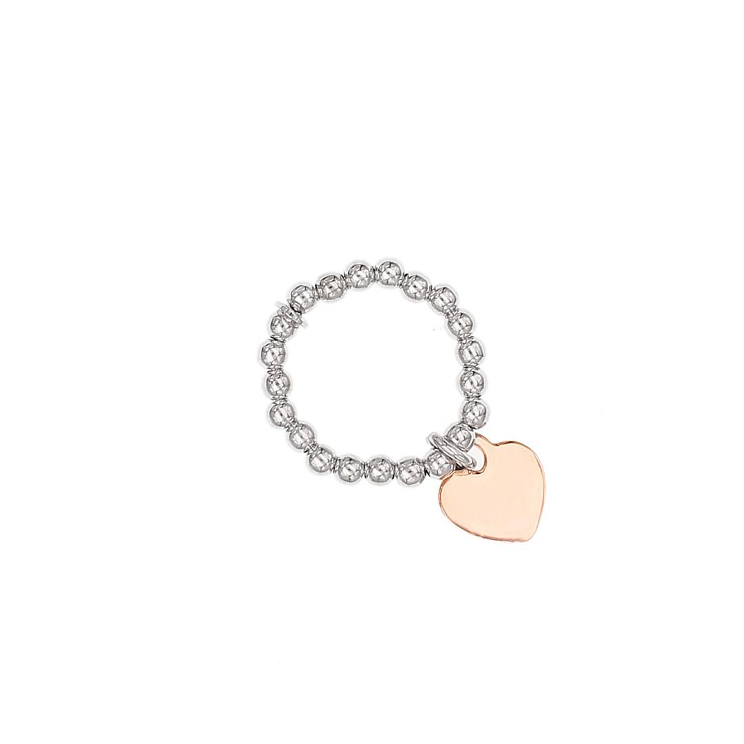 Silvex | R1400644 | ANELLI PALLINA CUORE